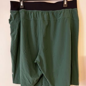 Lululemon Mens XL Green Unlined Athletic Shorts. Excellent condition.